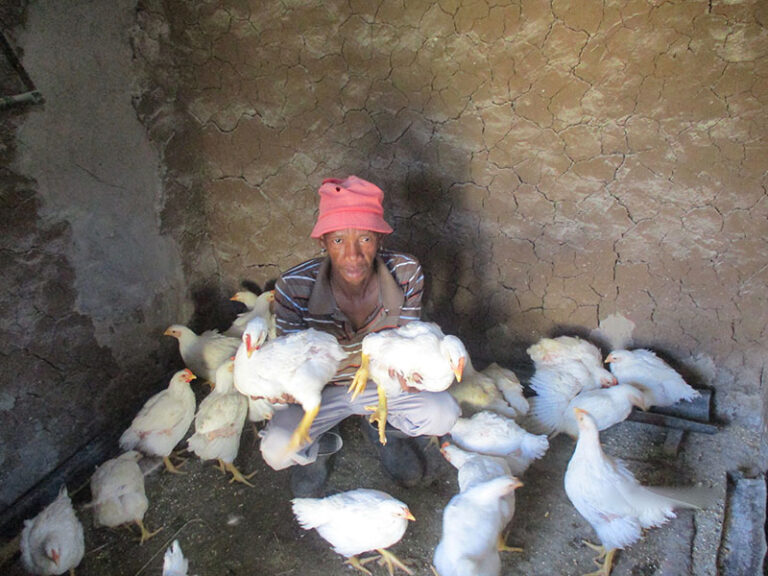 Muzi Mazibuko joined Sekusile group to upgrade his knowledge in gardening and poultry production.