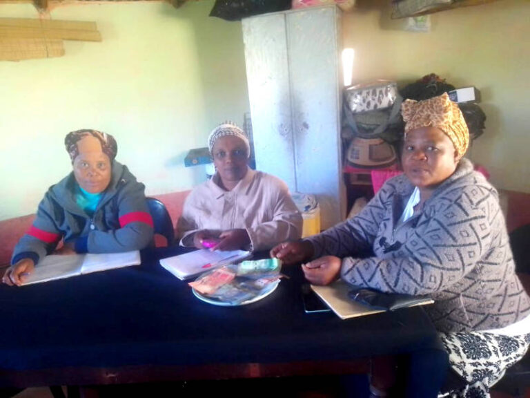 These three ladies are representatives of Silwanendlala Savings and Loans Group