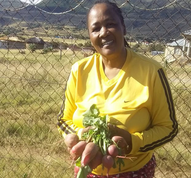 Gcinile Ndaba joined the ACAT programme in 2020 and has been producing vegetables ever since.