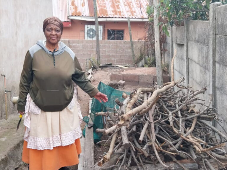 Ntombifuthi Mthembu is 69 years old and is a member of Sizokwenza group.